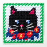 Black Cat Needlepoint Starter Kit