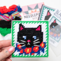 Black Cat Needlepoint Starter Kit