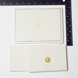 Black + Cream Embossed Stationery Set