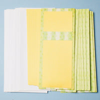 Ampad Green + Yellow Slot Card Invitations + Envelope Set