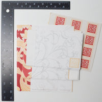 Red Floral Notecard Set