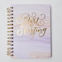 "Start by Starting" Lined Notebook