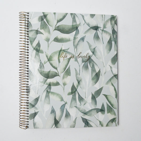 "Life is Lovely" Leaf Lined Journal