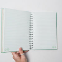 Turntable Lined Spiral Notebook with Pen