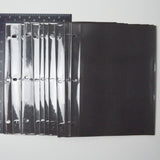 Black Paper Binder Inserts with Plastic Sleeves - Set of 14