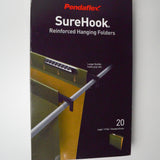 Pendaflex SureHook Hanging File Folders - Full Box