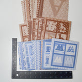 Chipboard Alphabet Cut-Outs in Blue + Brown