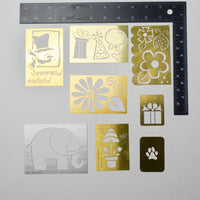 Assorted Brass Stencils - Set of 8 Default Title