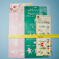 Christmas Stencil Bundle - Set of 5