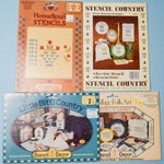 Country + Folk Art Stencil Bundle