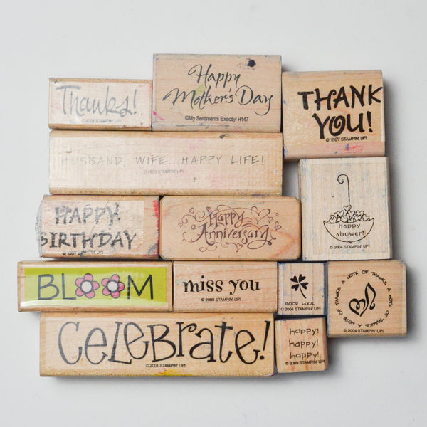 Greeting Card Stamp Bundle - Set of 13