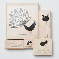 Bird Themed Stamp Set - Set of 5