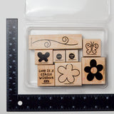 Butterfly + Floral Stamp Set - Set of 8