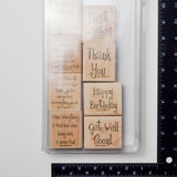 Stampin' Up! Cheery Chat Stamps - Set of 8