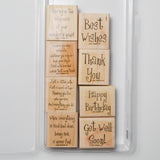 Stampin' Up! Cheery Chat Stamps - Set of 8