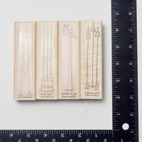 Long Stamps - Set of 4