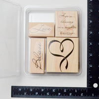 Love Themed Stamp Set - Set of 4