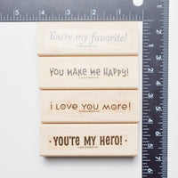 Stampin' Up! Sassy Sayings 1 Stamps - Set of 4