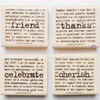 Stampin' Up! Lexicon of Love Stamps - Set of 4