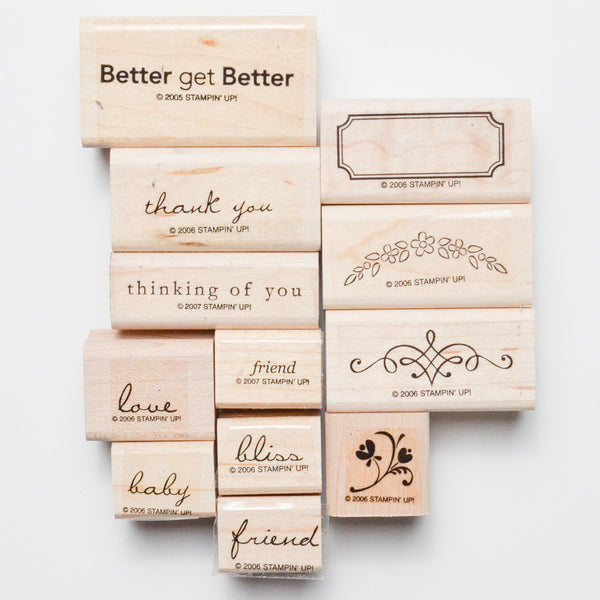 Stampin' Up! Noteworthy Stamps - Set of 12