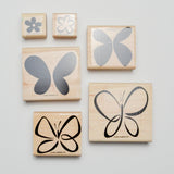 Butterfly + Flower Stamps - Set of 6