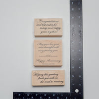 Card Message Stamps - Set of 3