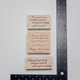 Card Message Stamps - Set of 3