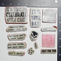 Card Message Stamp Bundle - Set of 13