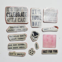 Card Message Stamp Bundle - Set of 13