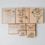 Stampin' Up! Beautiful Ballerinas Rubber Stamps - Set of 8