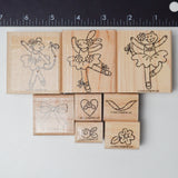 Stampin' Up! Beautiful Ballerinas Rubber Stamps - Set of 8