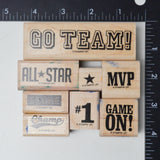 Stampin' Up! Sporting Rubber Stamps - Set of 8