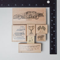 Stampin' Up! At the Races Rubber Stamps - Set of 7