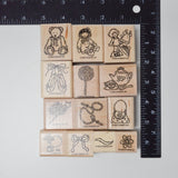 Stampin' Up! Buttons, Bows & Twinkletoes Rubber Stamps - Set of 13