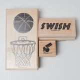 Stampin' Up! Just Basketball Rubber Stamps - Set of 3