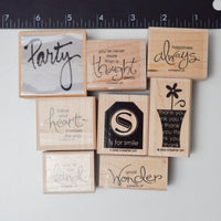 Thank You + Card Sentiments Stamp Bundle - Set of 8