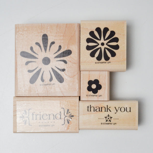 Floral Stamps - Set of 5