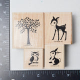 Stampin' Up! Forest Friends Rubber Stamps - Set of 4