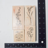 Stampin' Up! Echoes of Kindness Rubber Stamps - Set of 4