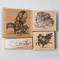 Stampin' Up! Forest Friends Rubber Stamps - Set of 4