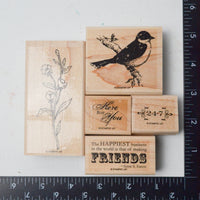 Stampin' Up! Friends 24-7 Rubber Stamps - Set of 5