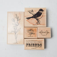 Stampin' Up! Friends 24-7 Rubber Stamps - Set of 5