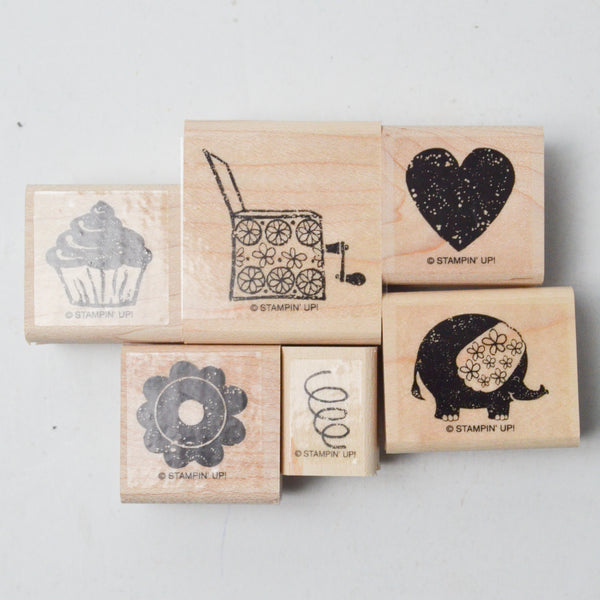 Stampin' Up! Out of the Box Rubber Stamps - Set of 6