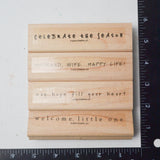 Stampin' Up! Fun Phrases Rubber Stamps - Set of 4