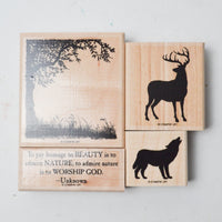 Stampin' Up! Two-Step Stampin' Nature Silhouettes Rubber Stamps - Set of 4