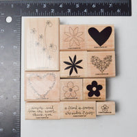 Stampin' Up! Simply Said Rubber Stamps - Set of 11