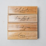 Stampin' Up! Wonderful Words Rubber Stamps - Set of 4