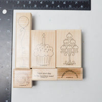 Stampin' Up! Crazy for Cupcakes Rubber Stamps - Set of 6