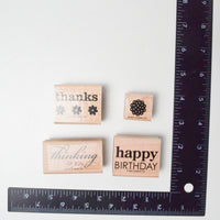 Stampin' Up! Three Thoughts Rubber Stamps - Set of 4