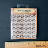 Nostalgiques Alphanumeric Stamp Set